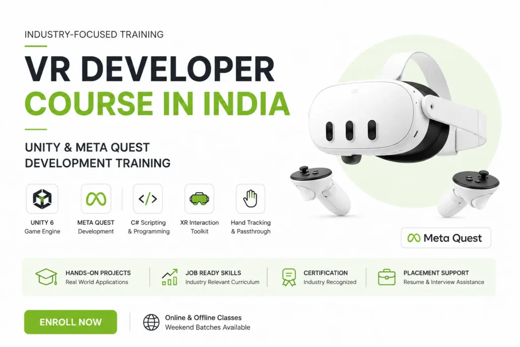 VR Developer Course in India: Skills, Tools & Salary in 2026